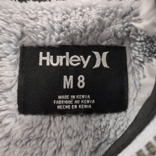 NEW HURLEY Boys Size Medium (8) Sherpa Quarter Zip Jacket Wolf Gray R3-D - Picture 7 of 9
