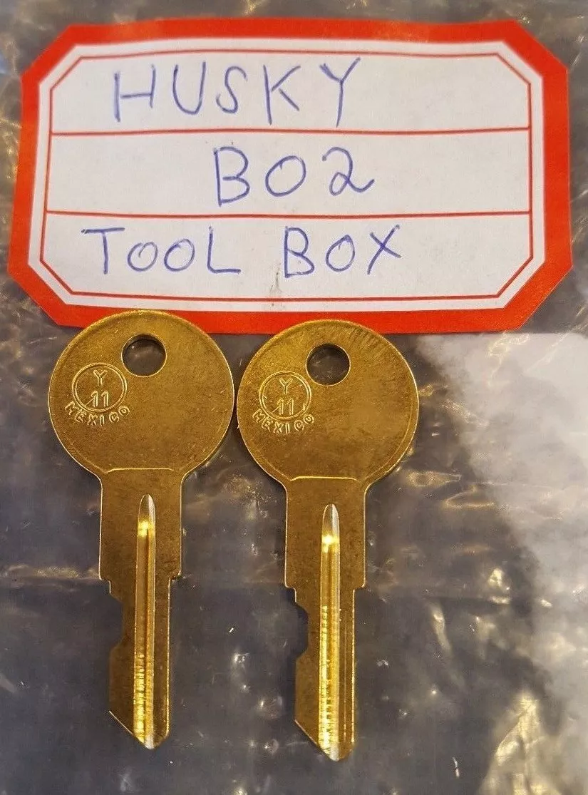 B02 key 2 NEW KEYS FOR ALL HUSKY TOOL BOX KEY CODE B02 Home Depot