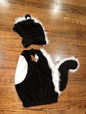 Pottery Barn Kids Halloween costume baby skunk 12 18 24 mo Boy Girl Cute Animal