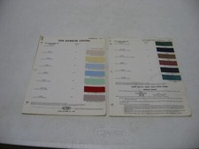 1959 Rambler Original Dupont 2 Page Paint Color Chip Chart