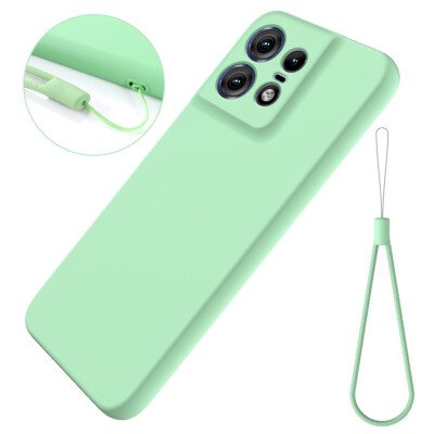 For Motorola Edge 50 Pro, Luxury Shockproof Soft Liquid Silicone Cover Case