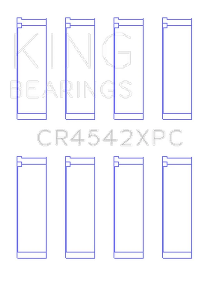 Juego de rodamientos de biela King Engine CR4542XPC para HONDA SERIE K (EX Foto 4 de 4