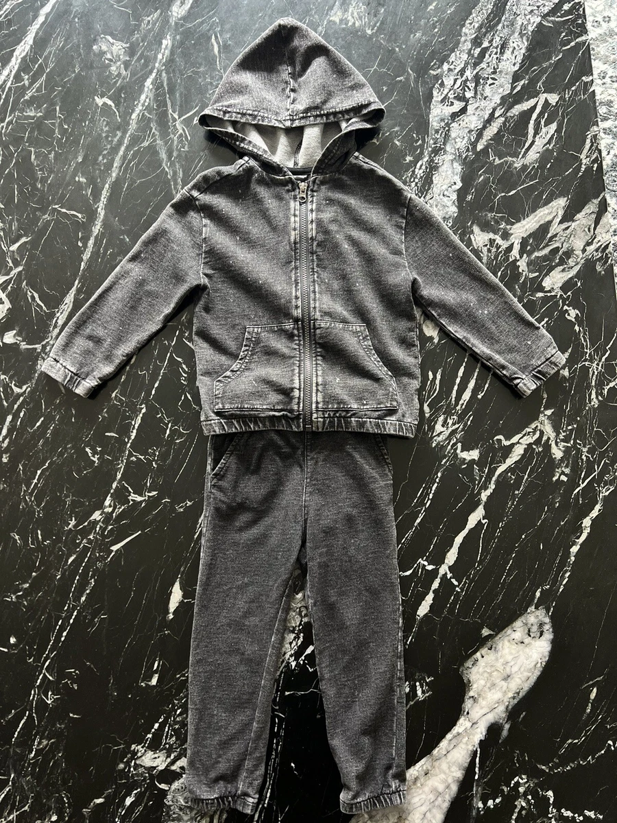 Art Class Matching Outfit Distressed Black Denim Sweatsuit Size 2t