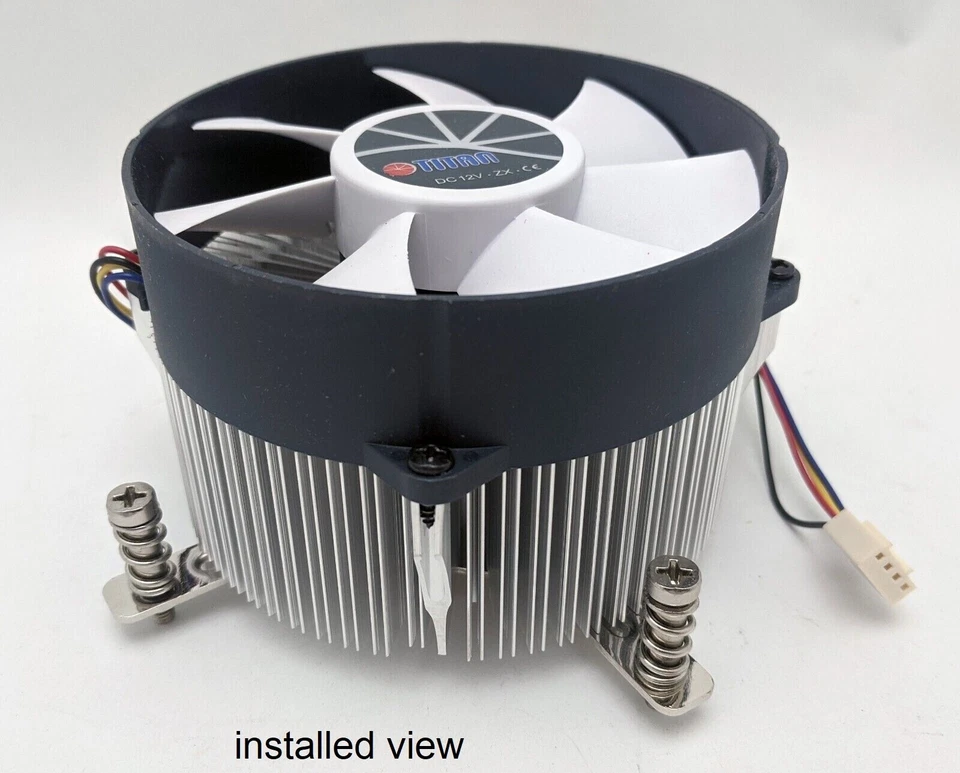 New Titan Replacement 95mm Diameter PWM CPU Cooling Fan on 80-mm Cooler Frame - Image 2 of 4