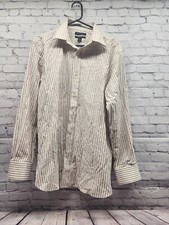 Men's Banana Republic Slim Flex Fit Dress Shirt Size Large L
