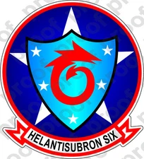 STICKER USN HSC  6 HELANTISUBRON