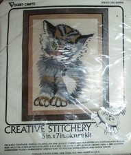 Creative Stitchery Kitten 2102 5" x 7" NEW