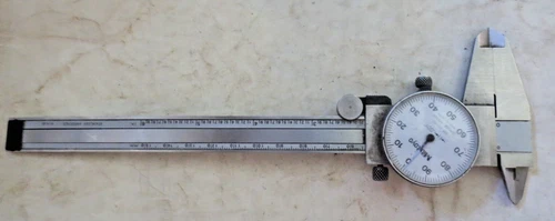Mitutoyo Analog Dial Caliper 505-637-50 6" Vernier no case