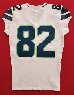 Seattle Seahawks Blank #82 Team-Issued Road Jersey with COA - SA 10524
