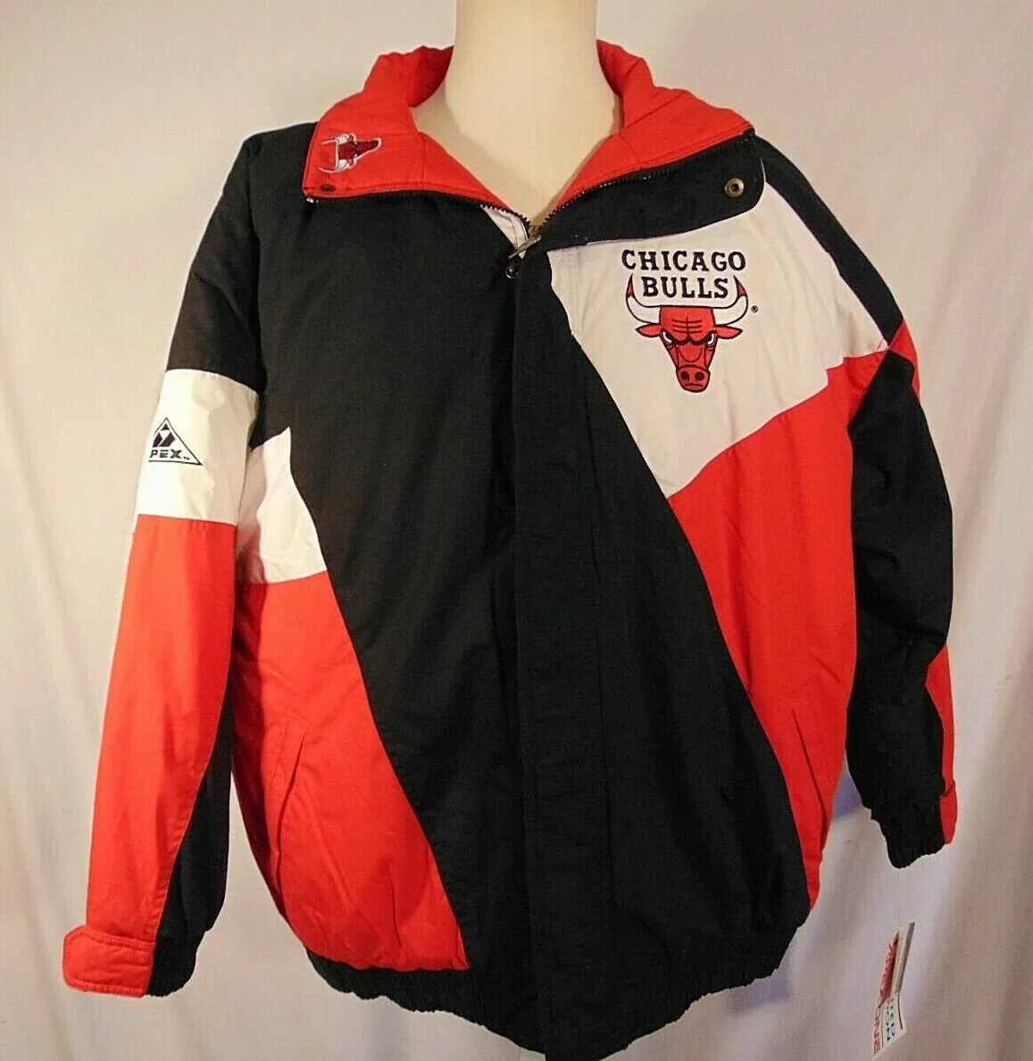Chicago Bulls NBA Jacket Mens XL Apex One Vintage 90's Heavy Coat New With  Tags