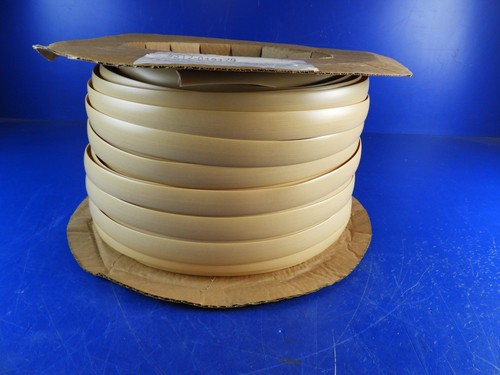Charter Vinyl T-Molding 1 1/4" Maple Flat/Tan  250' Spool Counter top Edge Trim