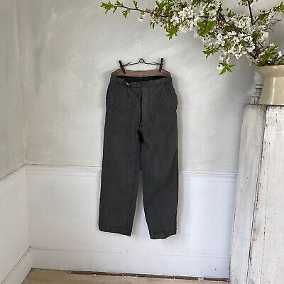 Grey Work Pants 1940s Pants Striped French Workwear Work Wear