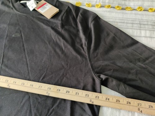 Nike Sportswear Pullover Herren Large Essential schwarz Baumwolle Stehkragen Oberteil - Bild 8 von 16