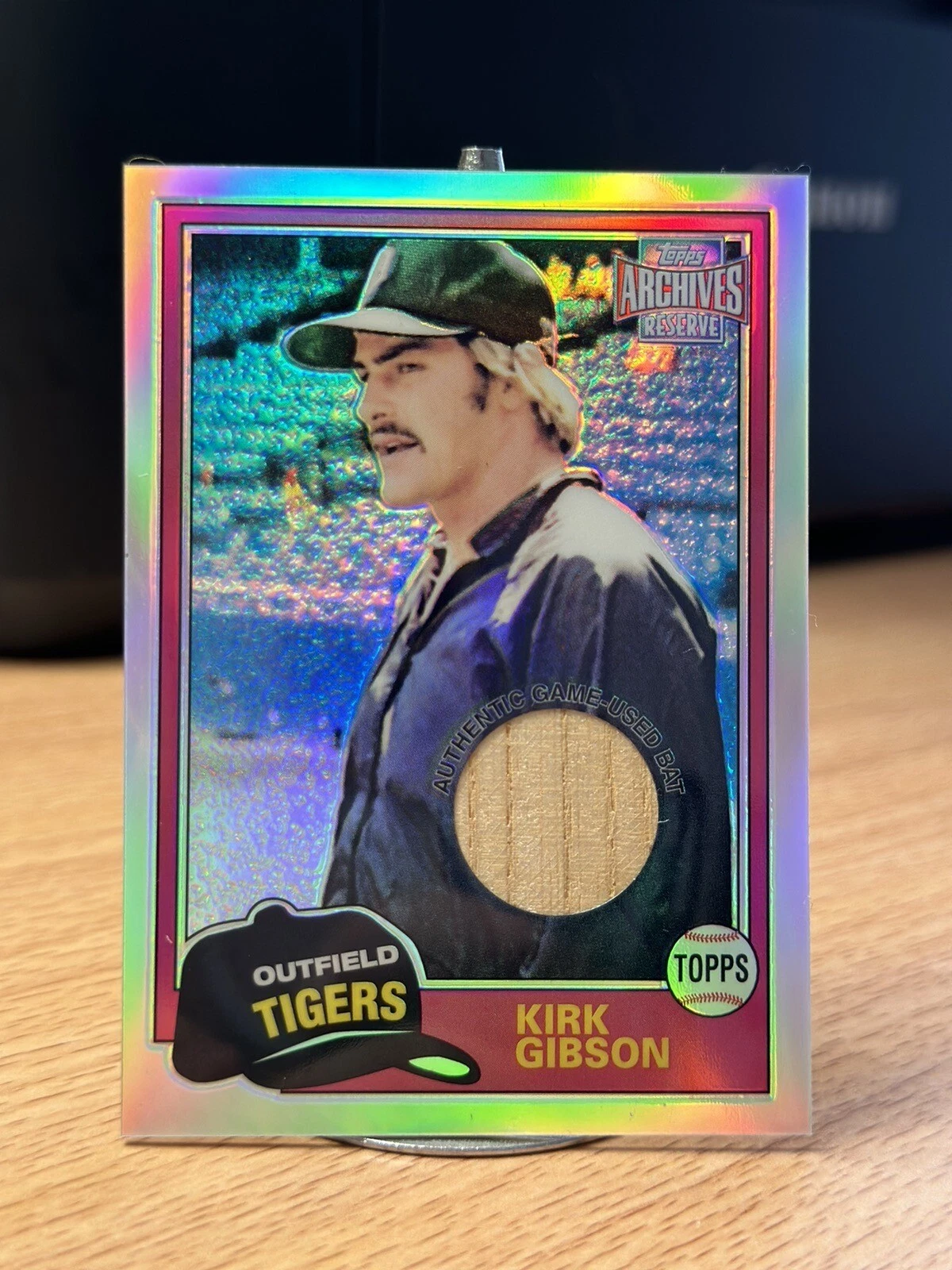 Kirk Gibson 2001 Topps Archives Reserve Rookie Reprint Relics - Bat