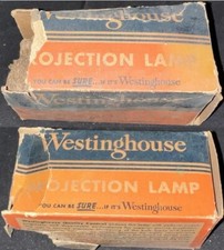  2 Vintage Westinghouse Projection Lamp 150 Watts 120V in Original Boxes