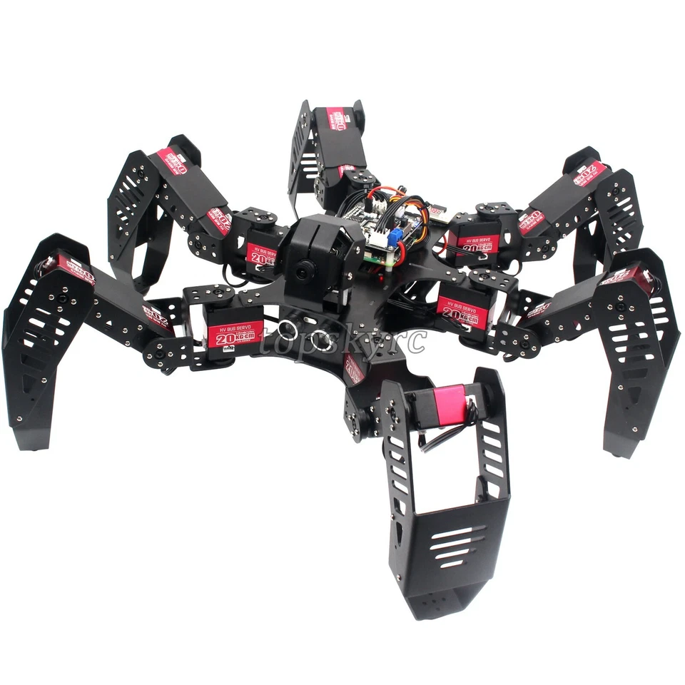 18DOF Hexapod Robot Spider Robot 2DOF PTZ with Main Board for Pi 4B/4G Finished - Image 2 of 4