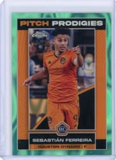 Sebastian Ferreira 2023 Topps Chrome MLS Pitch Prod. aqua lava RC #'d 117/125