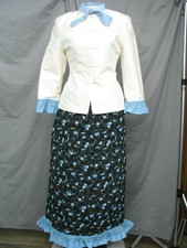 Victorian Dress Edwardian Costume Civil War Reenactment Suit w Shawl