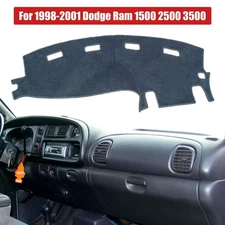 Gray Dash Mat Dashboard Cover for 1998 1999 2000 2001 Dodge Ram 1500 2500 3500