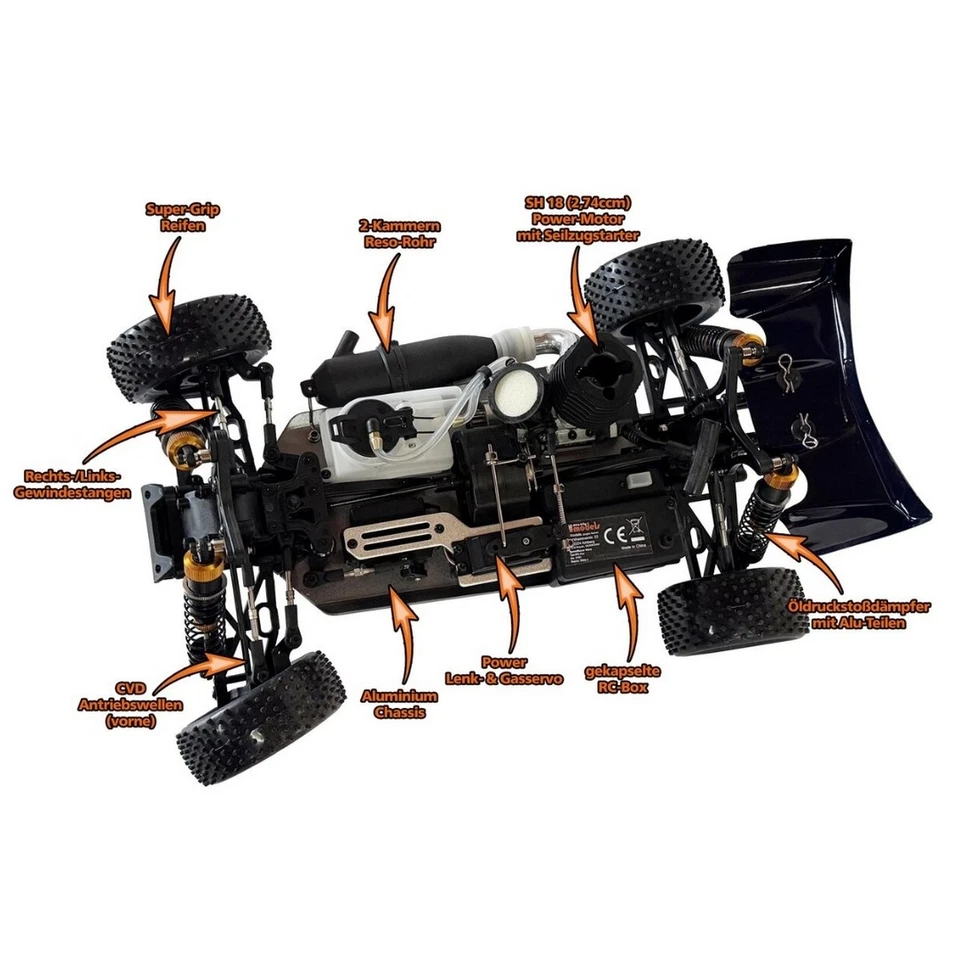 DF-Models 3191 SpeedRacer Nitro Buggy 4WD 2,4GHz - Bild 3 von 4