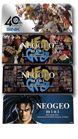5 packs SNK NEOGEO mini Character Stickers White 4PCS Console PVC PET