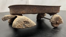 Antique Cast Iron Toy Wagon Flatbed Cart Primitive Early 1900s As Found