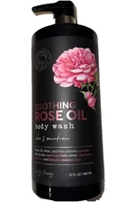 BOTANICAL SPA THERAPY ~ SOOTHING ROSE OIL BODY WASH with Aloe & Macadamia