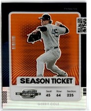 2021 PANINI CONTENDERS OPTIC ORANGE GERRIT COLE /49 #11