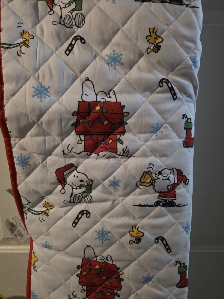 Manta reversible Peanuts Snoopy Christmas King 106x96 ropa de cama de vacaciones Foto 3 de 4