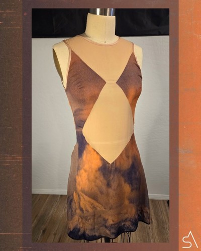 Christopher Kane Resort '10 'Atomic Bomb' Desertwave Silk Dress Size 4 (UK 8)