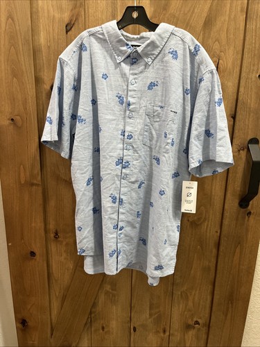 Hurley Button Down Shirt Men's Size XXL Lido Hawaiian Resort Travel Summer NEW