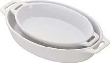 Staub Stoneware 2-pc, Oval Baking Dish Set, w...