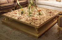 Couchtisch Tisch Beistelltisch Wohnzimmertisch Holz Royal Beistell Barock Klasik