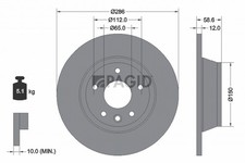 2x PAGID Bremsscheibe 54594NC für AUDI TT 8J3 Roadster 8J9 TFSI TDI quattro TTS