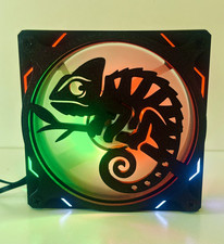 Custom 120m Fan Grill Cover Shroud Chameleon Gaming PC Mod Fan Grill