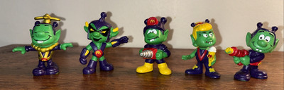 Lot of 5 Astrosniks, McDonald's PVC Figures 1984 Bully Happy Meal Toys