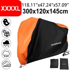 Motorcycle Cover Waterproof XXXL For Harley Davidson Heavy Duty UV Snow Storage