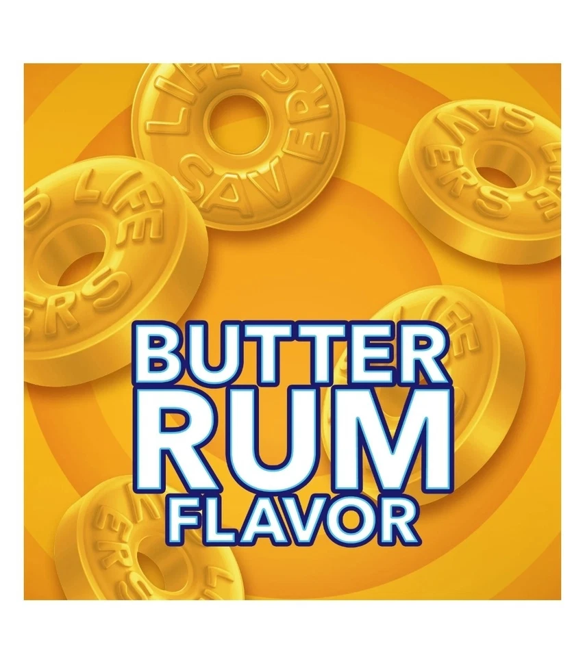 Ron de mantequilla de caramelo duro Lifesavers tamaño compartido 14,5 oz ¡ENVÍO HOY!  Foto 3 de 4