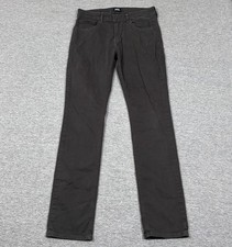Paige Pants Mens Size 30x34 Gray Federal Slim Straight 5-Pocket USA Made City