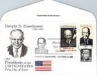 S08-5569, PRESIDENTS OF USA, DWIGHT D. EISENHOWER, COMBO, ARTMASTER FDC