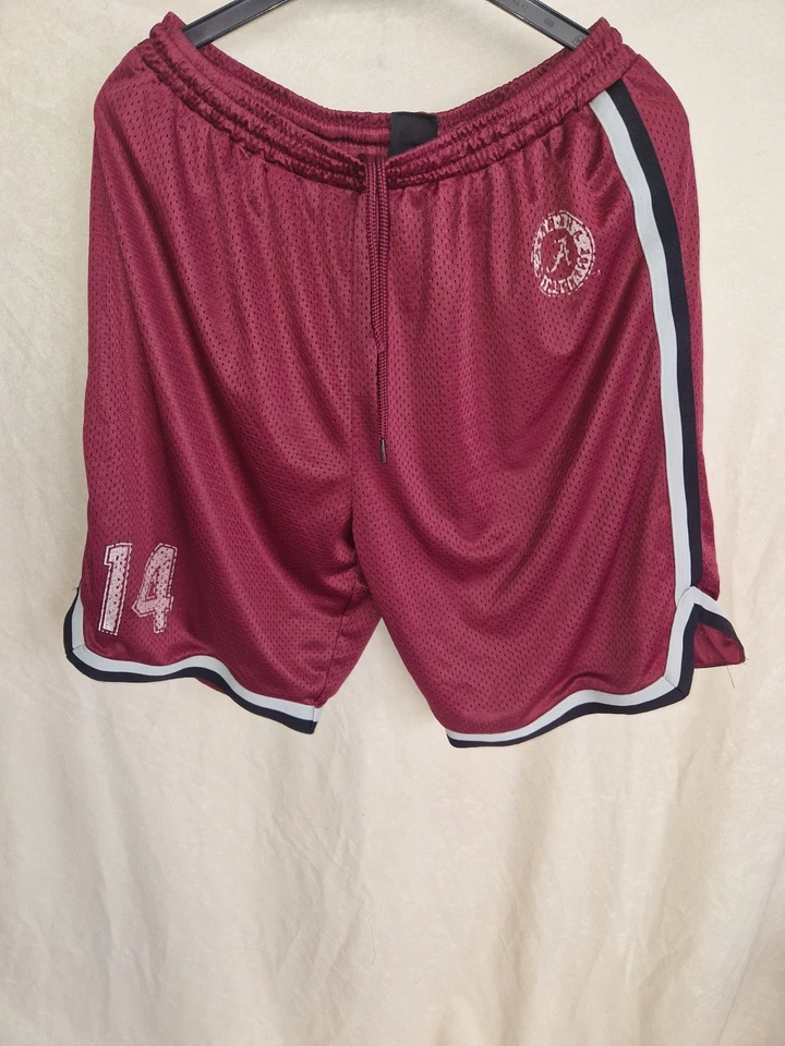 Authentic NCAA  Basketball  Shorts - Weinrot - vintage-Shiny -Gr. XXL-RAR - Bild 1 von 4