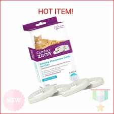 Comfort Zone Cat Calming Collar Value Pack: 4 30-Day Calming Collars for 120 Day
