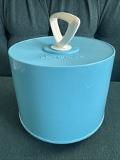 Vintage DISK-GO-CASE 45rpm Record Carrying Case Turquoise Color USA EUC