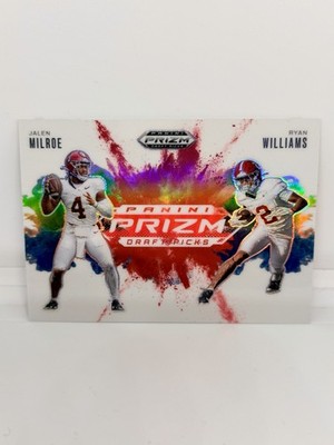 JALEN MILROE / RYAN WILLIAMS 2025 Prizm Draft Picks Dual Color Blast Alabama #8