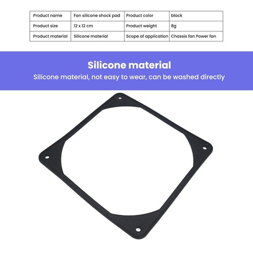 10Pcs Noise Reducing Gasket Pad Fan Shock Pad for PC Computer Case3230 - Afbeelding 2 van 7