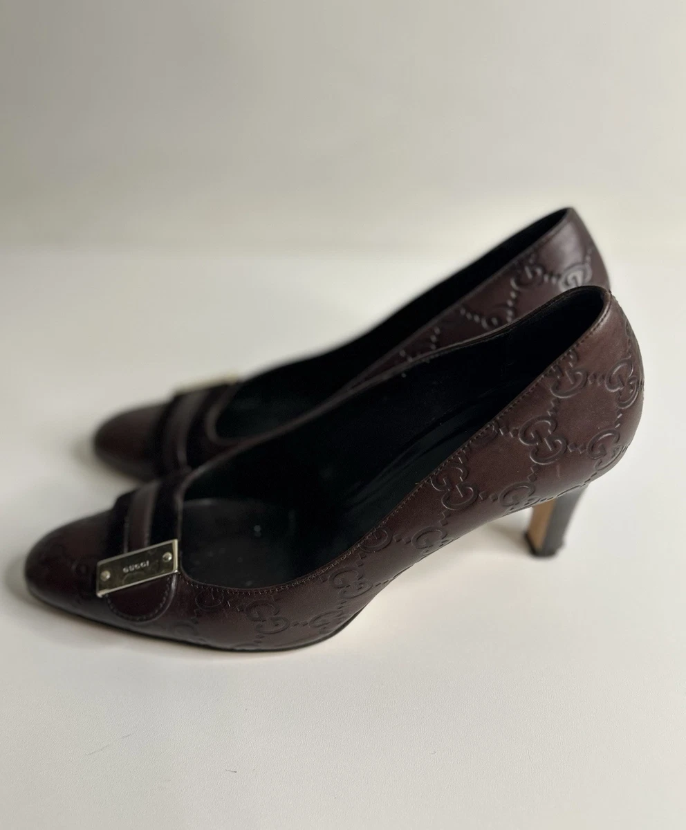 Gucci Monogram Shoes In Women's Heels for sale | eBay
