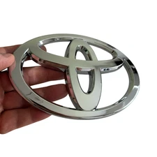 Front Grille Silver Emblem Chrome Logo for Toyota Sequoia Tundra