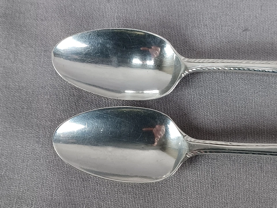 Pair of 18th Century Stephen Adams I London Sterling Silver Spoons C.1770-1812 - Image 4 of 4