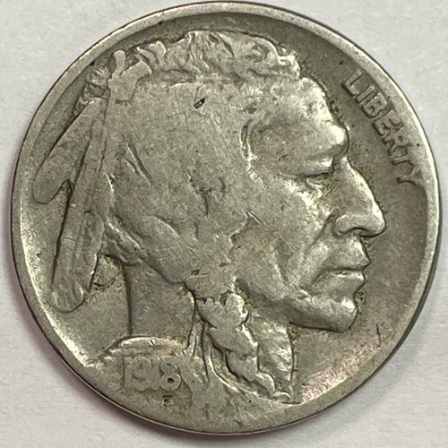 1918-D Buffalo Nickel Very Fine VF Coin #14841