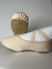Child’s 4-total Stretch Ballet Shoes By Angelo Luzio 248A Size 3  Color Peach